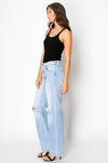 Tummy Control High Rise Relaxed Straight Leg Jeans