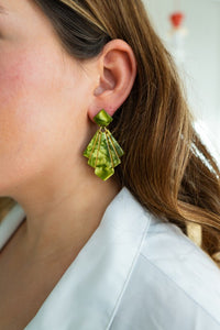 Shop Estelle Earrings - Olive-available at Reef Love online boho-chic boutique