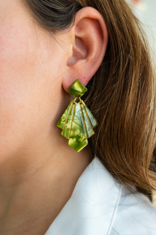 Shop Estelle Earrings - Olive-available at Reef Love online boho-chic boutique
