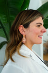 Shop Lucille Earrings - Rose Quartz-available at Reef Love online boho-chic boutique