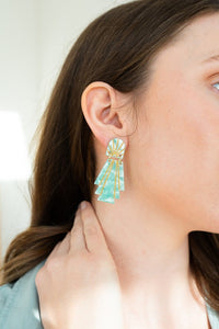 Shop Lucille Earrings - Mint-available at Reef Love online boho-chic boutique