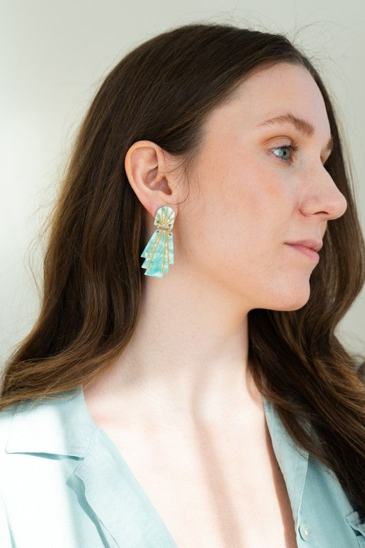 Shop Lucille Earrings - Mint-available at Reef Love online boho-chic boutique