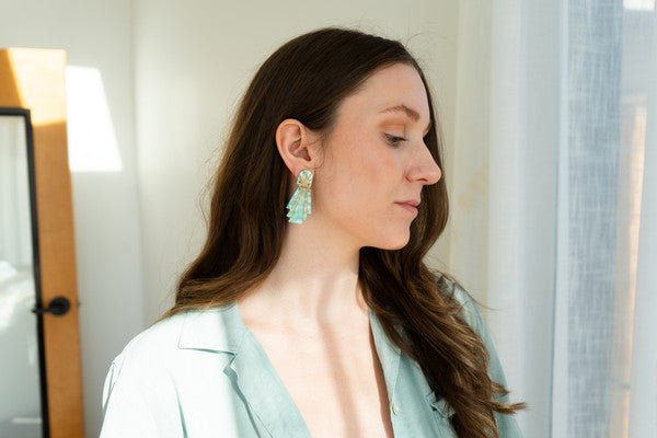 Shop Lucille Earrings - Mint-available at Reef Love online boho-chic boutique
