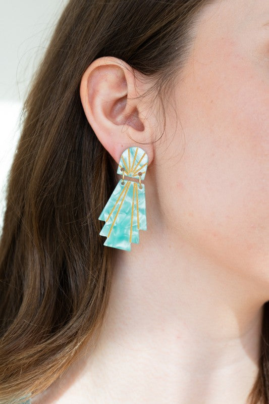 Shop Lucille Earrings - Mint-available at Reef Love online boho-chic boutique