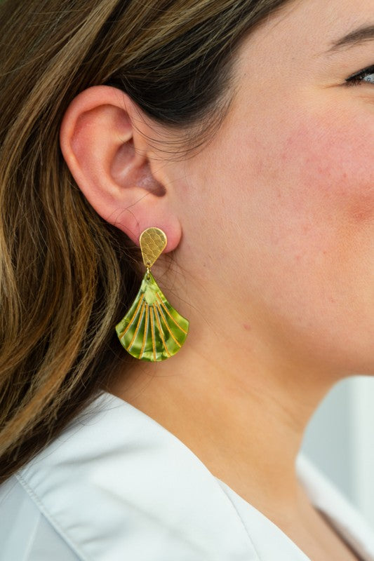 Shop Daphne Earrings - Olive-available at Reef Love online boho-chic boutique
