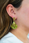 Shop Daphne Earrings - Olive-available at Reef Love online boho-chic boutique