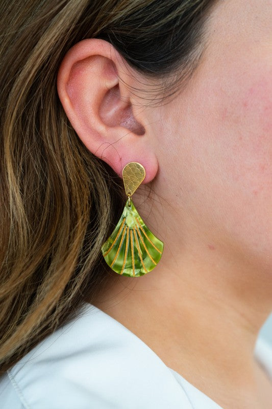 Shop Daphne Earrings - Olive-available at Reef Love online boho-chic boutique