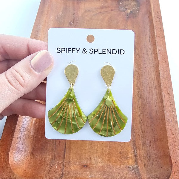 Shop Daphne Earrings - Olive-available at Reef Love online boho-chic boutique
