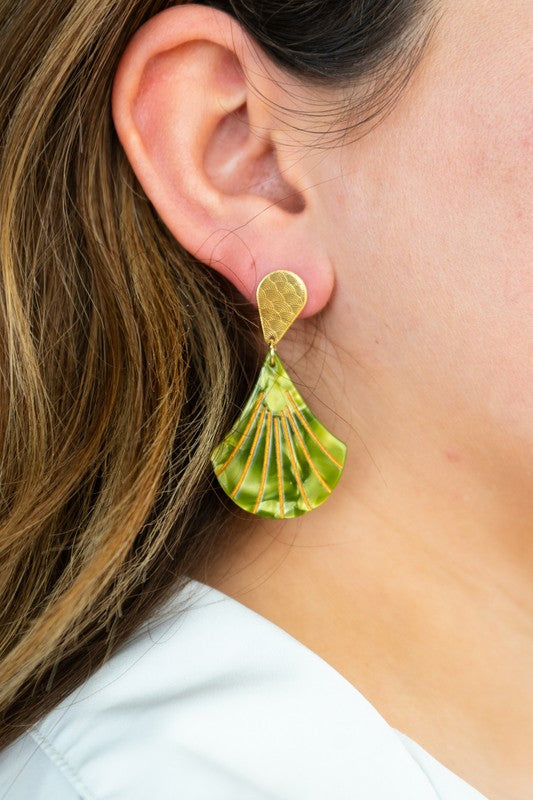 Shop Daphne Earrings - Olive-available at Reef Love online boho-chic boutique