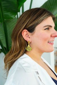 Shop Daphne Earrings - Olive-available at Reef Love online boho-chic boutique