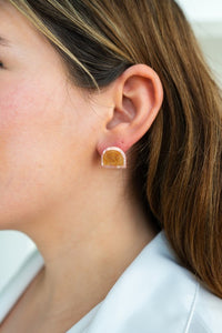 Shop Betty Studs - Rose Quartz-available at Reef Love online boho-chic boutique
