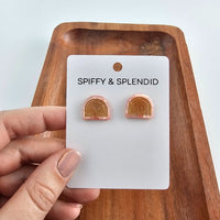 Shop Betty Studs - Rose Quartz-available at Reef Love online boho-chic boutique