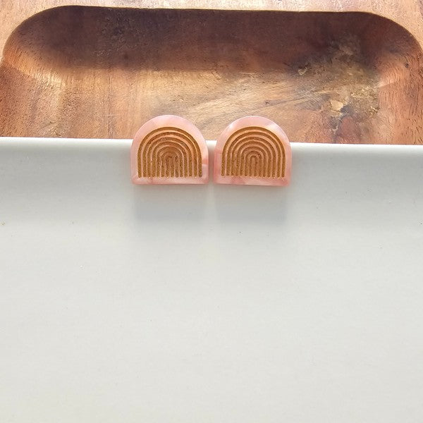 Shop Betty Studs - Rose Quartz-available at Reef Love online boho-chic boutique