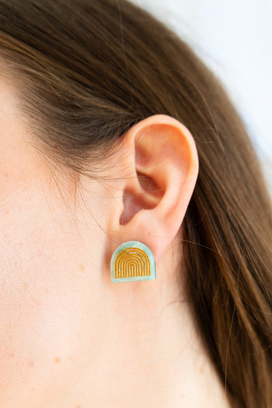 Shop Betty Studs - Mint-available at Reef Love online boho-chic boutique