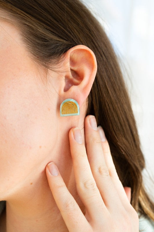 Shop Betty Studs - Mint-available at Reef Love online boho-chic boutique