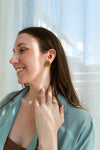 Shop Betty Studs - Olive-available at Reef Love online boho-chic boutique