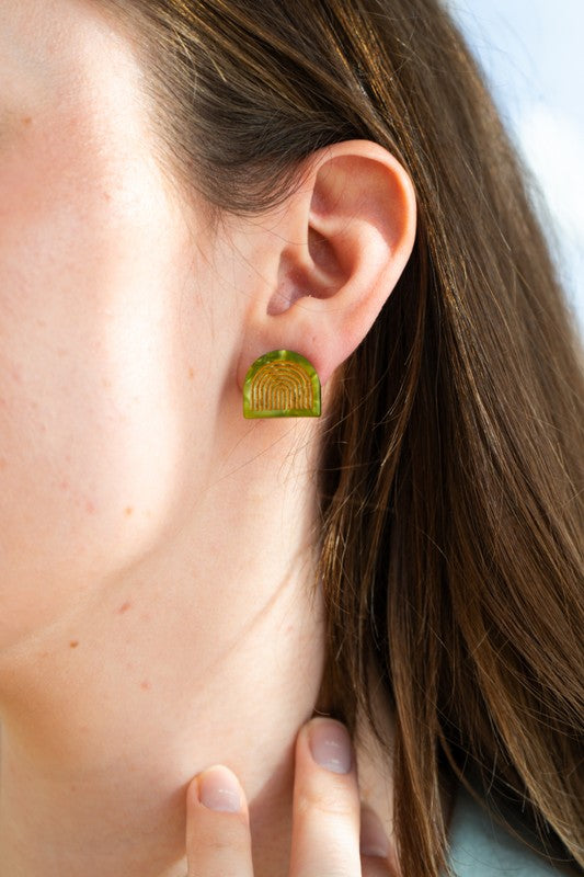 Shop Betty Studs - Olive-available at Reef Love online boho-chic boutique