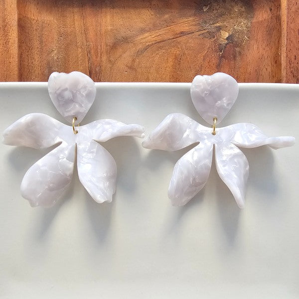 Shop Jasmine Earrings - Pearl-available at Reef Love online boho-chic boutique