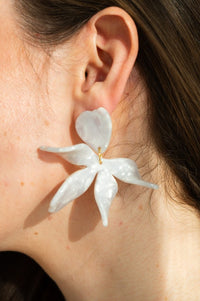 Shop Jasmine Earrings - Pearl-available at Reef Love online boho-chic boutique