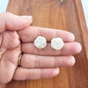 Sand Dollar Studs - Ivory-Stud Earrings-Reef Love