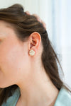 Sand Dollar Studs - Ivory-Stud Earrings-Reef Love