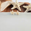 Starfish Studs - Ivory-Stud Earrings-Reef Love