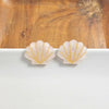 Seashell Studs - Pink Pearl-Stud Earrings-Reef Love