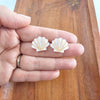 Seashell Studs - Pink Pearl-Stud Earrings-Reef Love