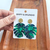 Shop Leilani Earrings - Dark Green-available at Reef Love online boho-chic boutique