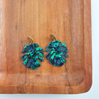 Shop Leilani Earrings - Dark Green-available at Reef Love online boho-chic boutique