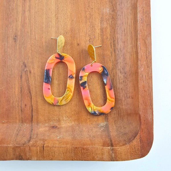 Maeve Earrings - Bird of Paradise-drop earrings-Reef Love