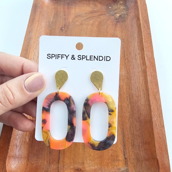 Maeve Earrings - Bird of Paradise-drop earrings-Reef Love