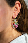 Petite Palm Earrings - Tropical Delight-drop earrings-Reef Love