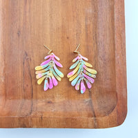 Petite Palm Earrings - Tropical Delight-drop earrings-Reef Love