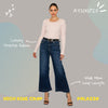 High Rise Cropped Palazzo Jeans