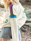 Boho Floral Eyelet Crochet Sweater-Reef Love