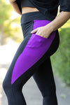 Presley Purple Panel Leggings-Reef Love