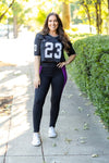 Presley Purple Panel Leggings-Reef Love