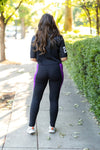 Presley Purple Panel Leggings-Reef Love