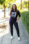 Presley Purple Panel Leggings-Reef Love
