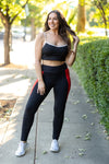 Roxie Red Panel Leggings-Reef Love
