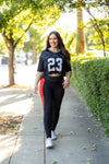 Roxie Red Panel Leggings-Reef Love
