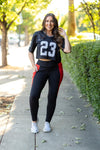 Roxie Red Panel Leggings-Reef Love