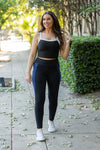 The Billie Blue Panel Leggings-Reef Love