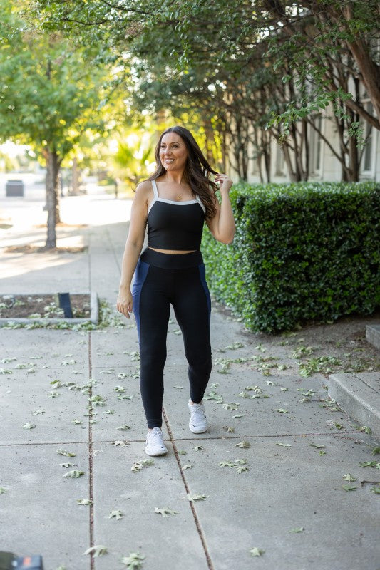 Gracie Green Panel Leggings-Reef Love