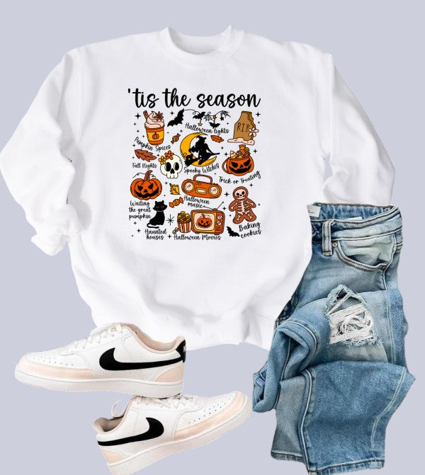 Tis The Season Halloween Crewneck Sweatshirt