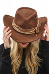 Distress Vintage Shapeable Fedora Cowboy Hat