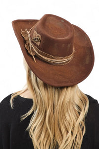 Distress Vintage Shapeable Fedora Cowboy Hat