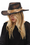 Distress Vintage Shapeable Fedora Cowboy Hat