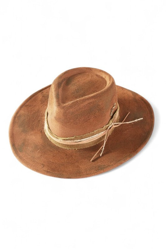 Distress Vintage Shapeable Fedora Cowboy Hat